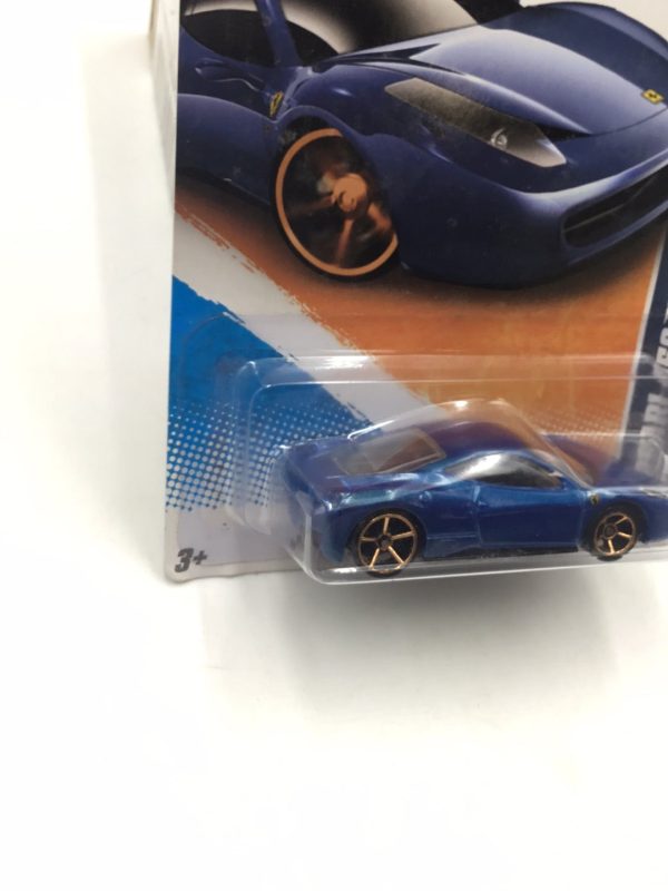 2011 Hot wheels #146 Ferrari 458 Italia Faster than ever with protector Supply