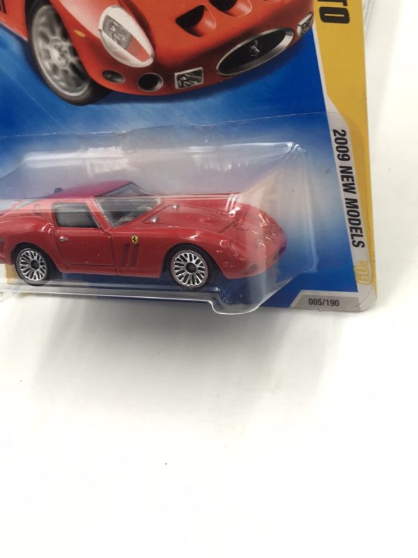 2009 Hot Wheels #5 Ferrari 250 GTO red with protector Online