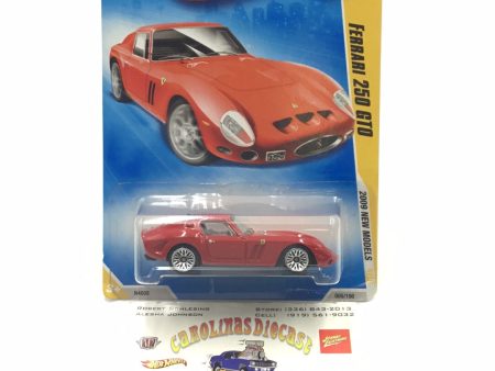 2009 Hot Wheels #5 Ferrari 250 GTO red with protector Online