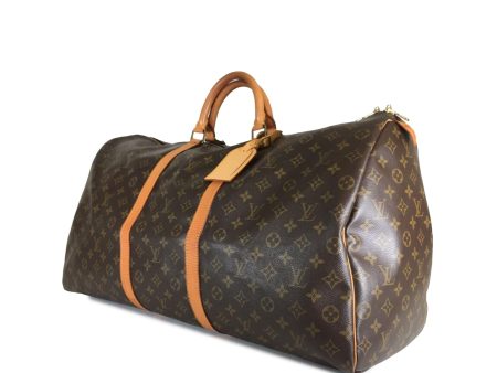 Louis Vuitton Monogram Keepall 60 (FooG6a) For Sale