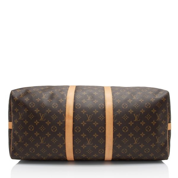 Louis Vuitton Monogram Canvas Keepall Bandouliere 55 Duffle Bag (BWjDGO) Supply