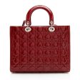 Dior Patent Leather Lady Dior Large Tote (22848) Online