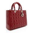 Dior Patent Leather Lady Dior Large Tote (22848) Online