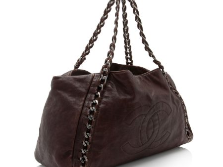 Chanel Calfskin Modern Chain CC Large Tote (PQHhp1) Hot on Sale