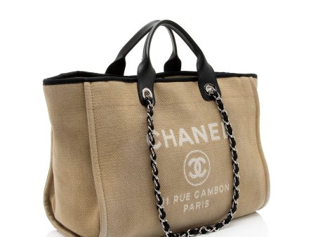 Chanel Canvas Deauville Medium Tote (SYyjAd) Discount