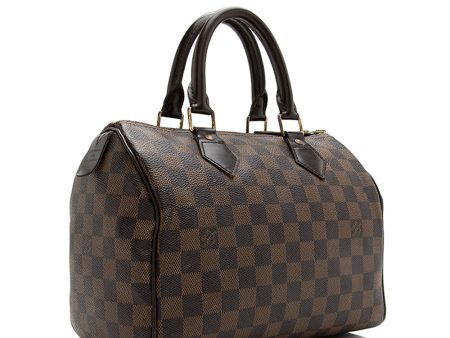 Louis Vuitton Damier Ebene Speedy 25 Satchel (22073) Sale