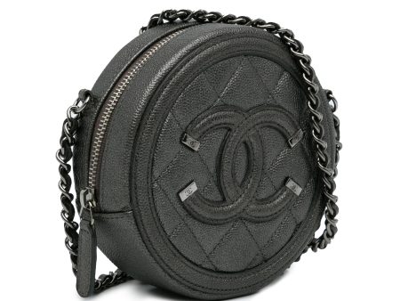 Chanel Caviar CC Filigree Crossbody Bag (RBldmt) Supply